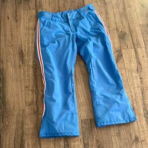 Arctic Ski Pants XL with Red White Racing Stripes- Vintage Vibe But Modern